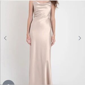 Jenny Yoo Sylvie Maxi Dress Size 0 Champagne Color